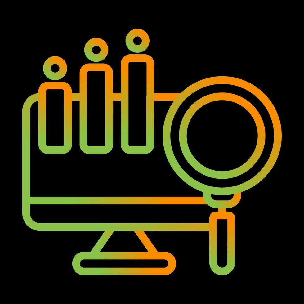 Big Data Analytics Vector Icon