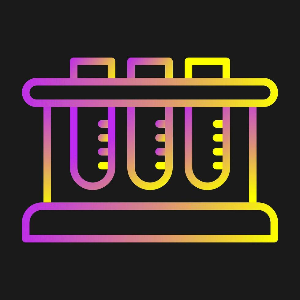 Test Tube Rack Vector Icon