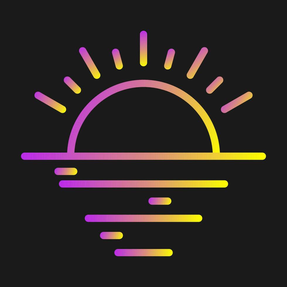 Sunset Vector Icon