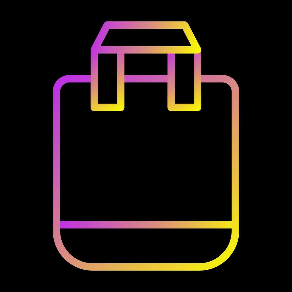 Reusable shopping bag Vector Icon
