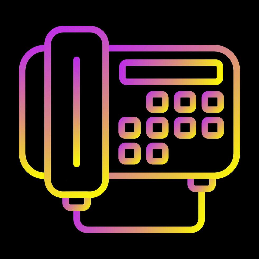 Fax Machine Vector Icon