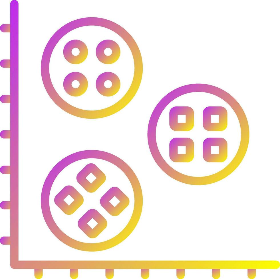 Cluster Analysis Vector Icon