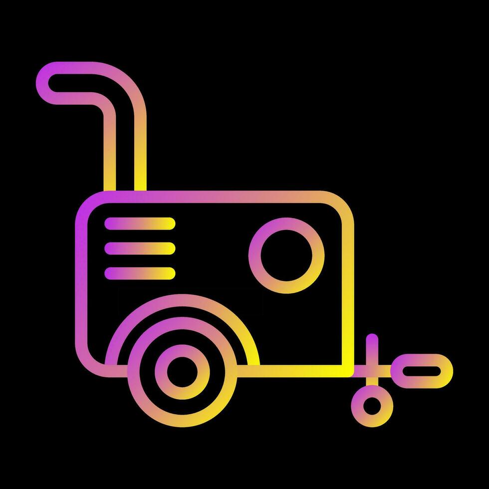 Portable air compressor Vector Icon