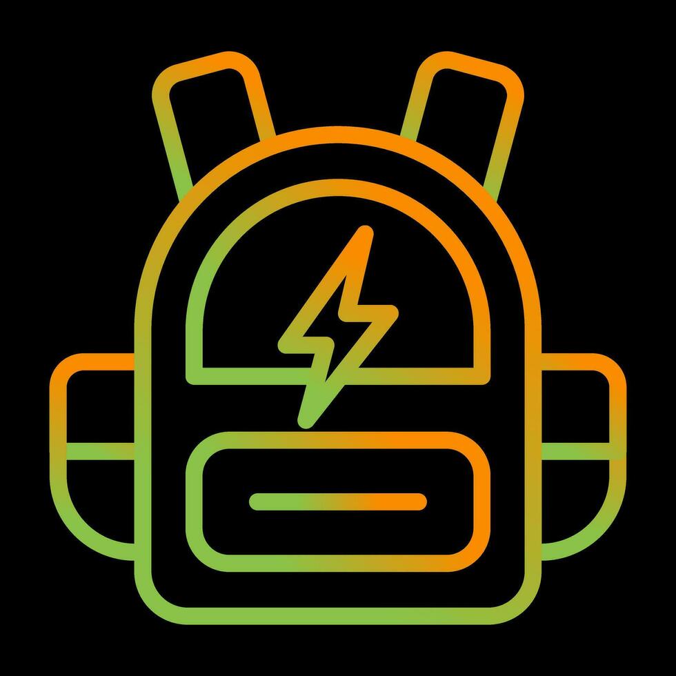 Smart Backpack Vector Icon