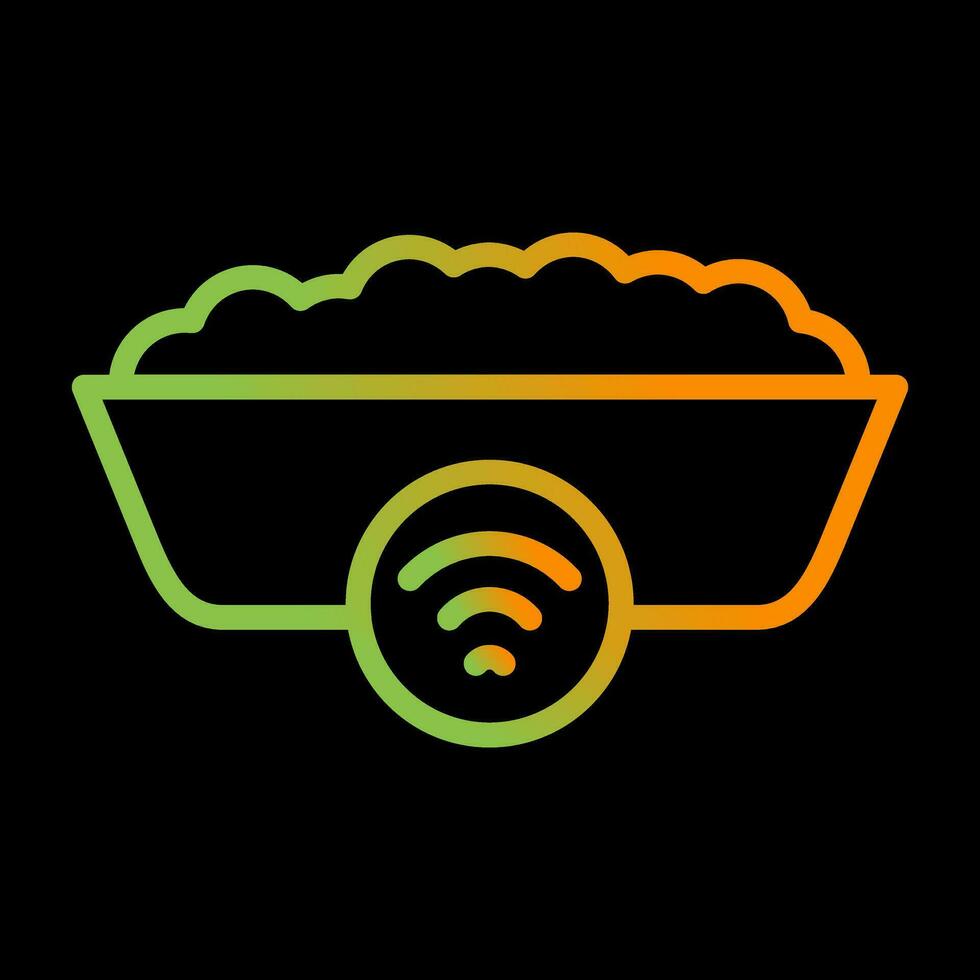 Smart Cat Litter Box Vector Icon