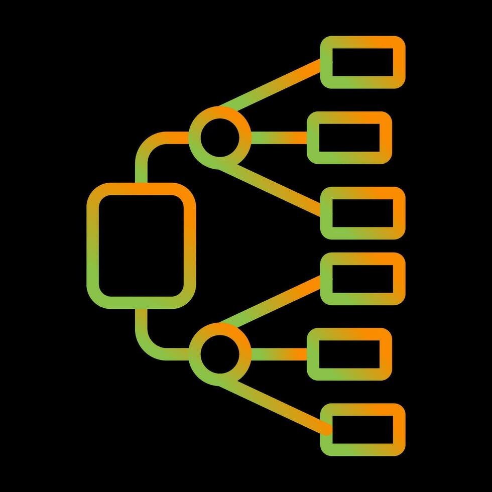 Network Diagram Vector Icon