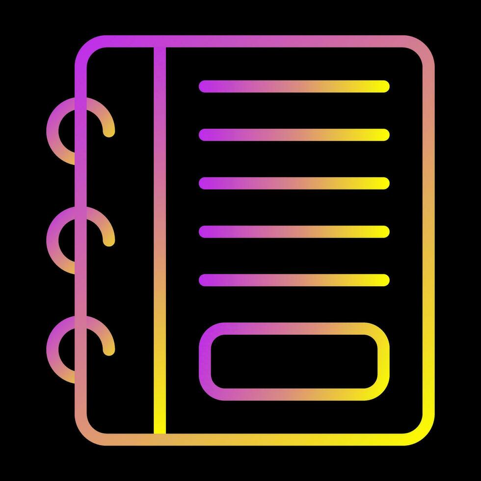 Notepad Vector Icon