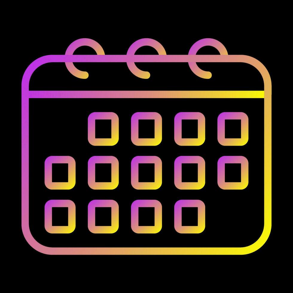 icono de vector de calendario