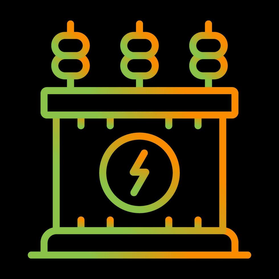 Power Transformer Vector Icon