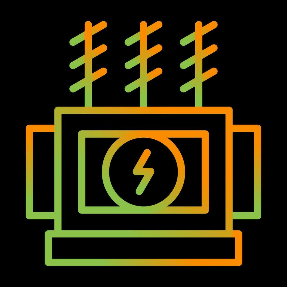 Power Transformer Vector Icon