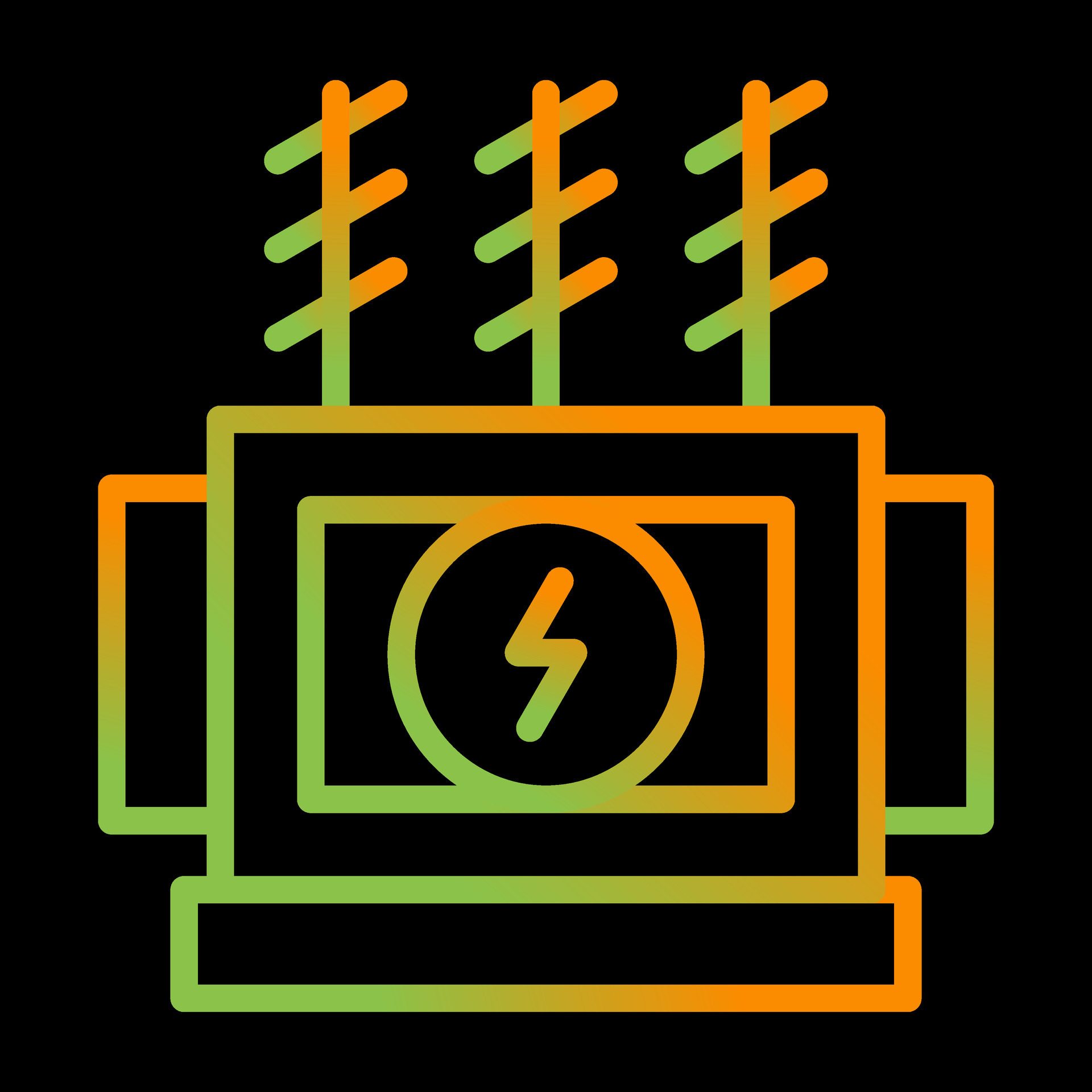 Power Transformer Vector Icon 27353983 Vector Art at Vecteezy