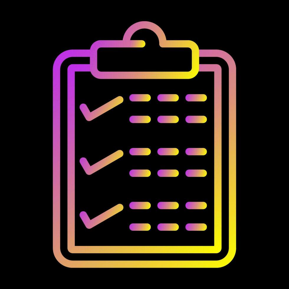 Clipboard with checkmark Vector Icon