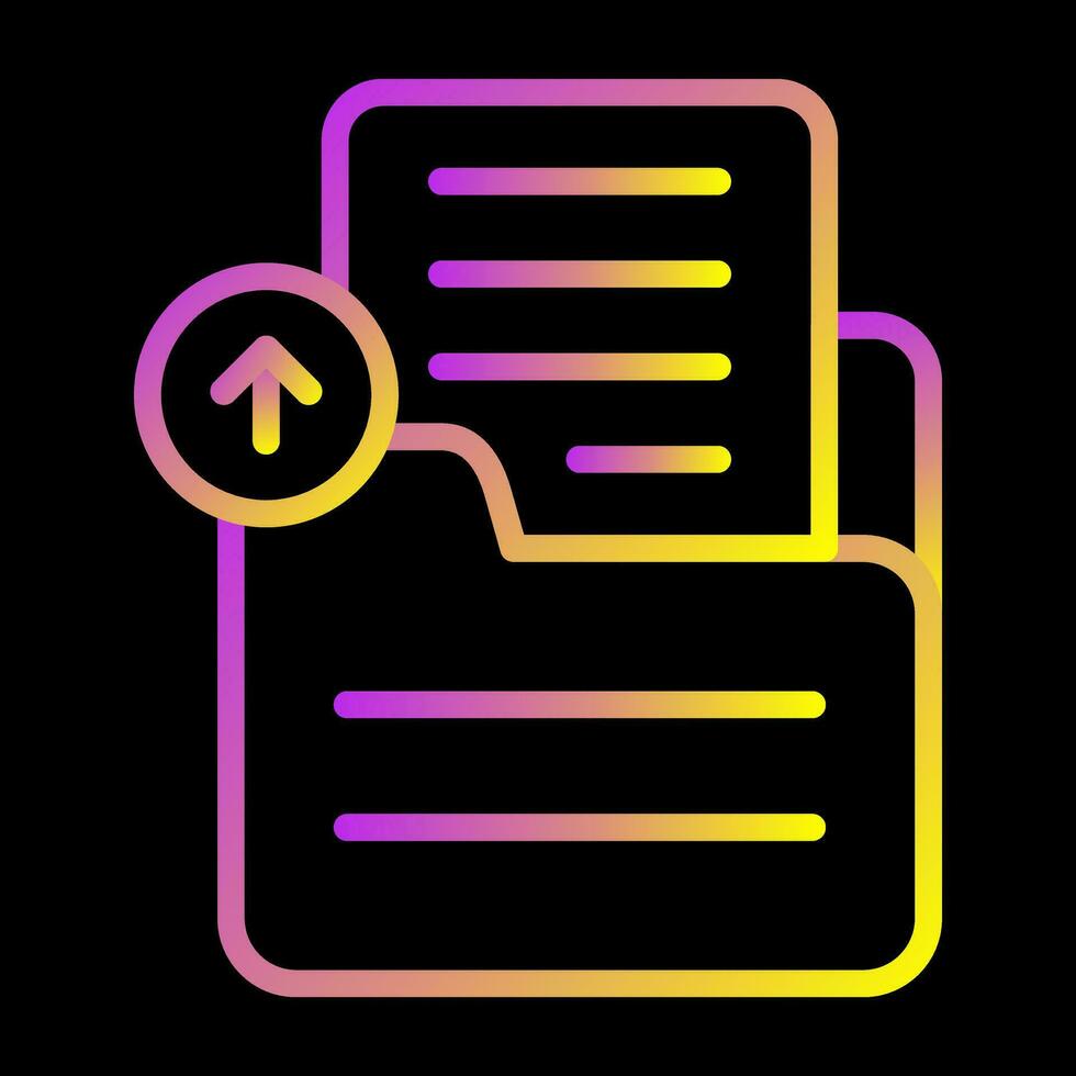 Document Upload Vector Icon