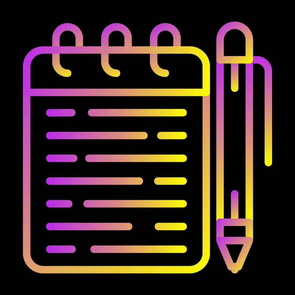 Memo pad Vector Icon