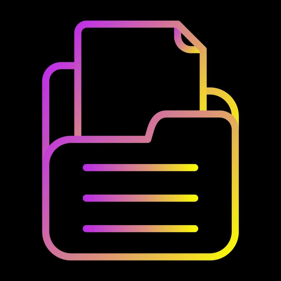 Folder with documents Vector Icon