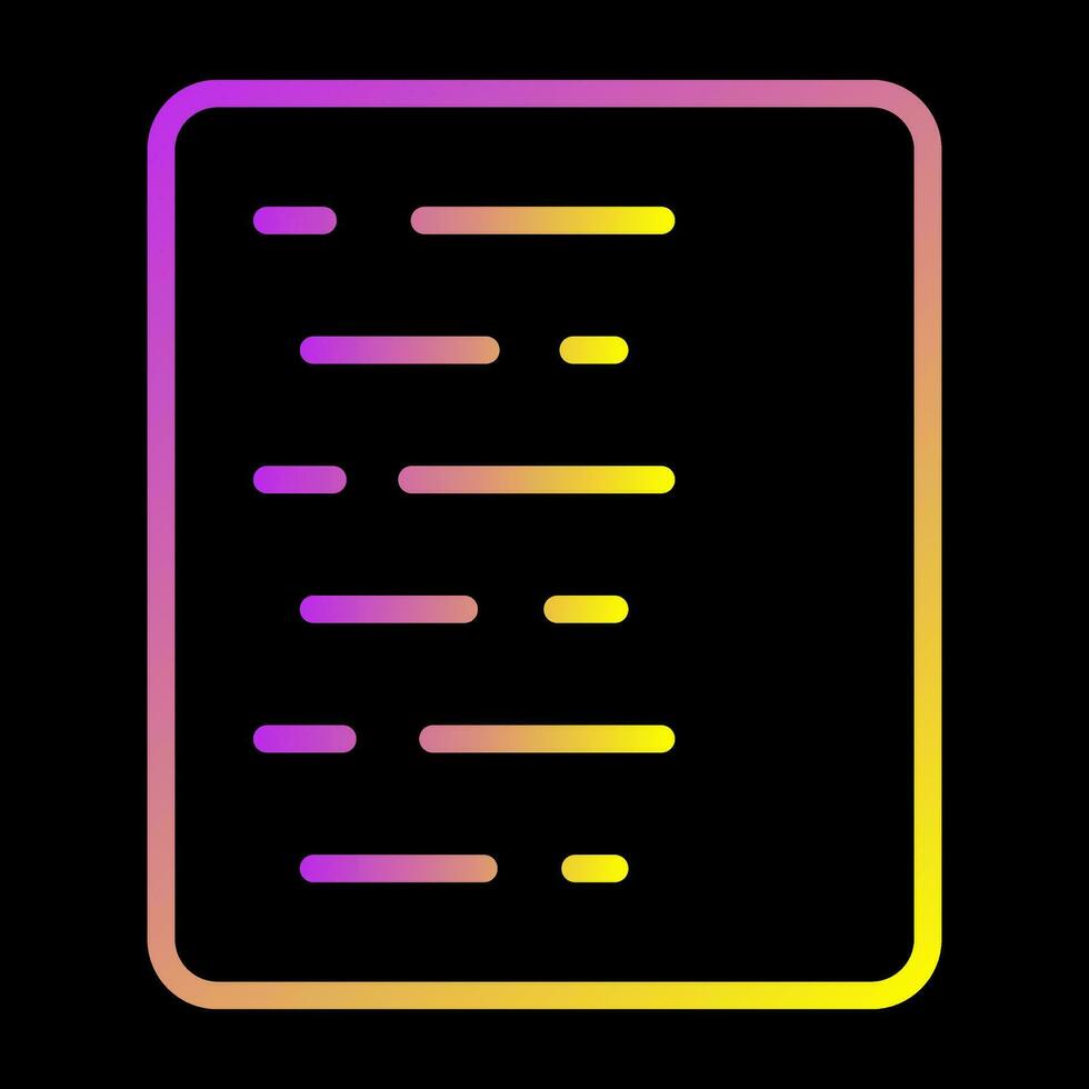 Document Align Left Vector Icon
