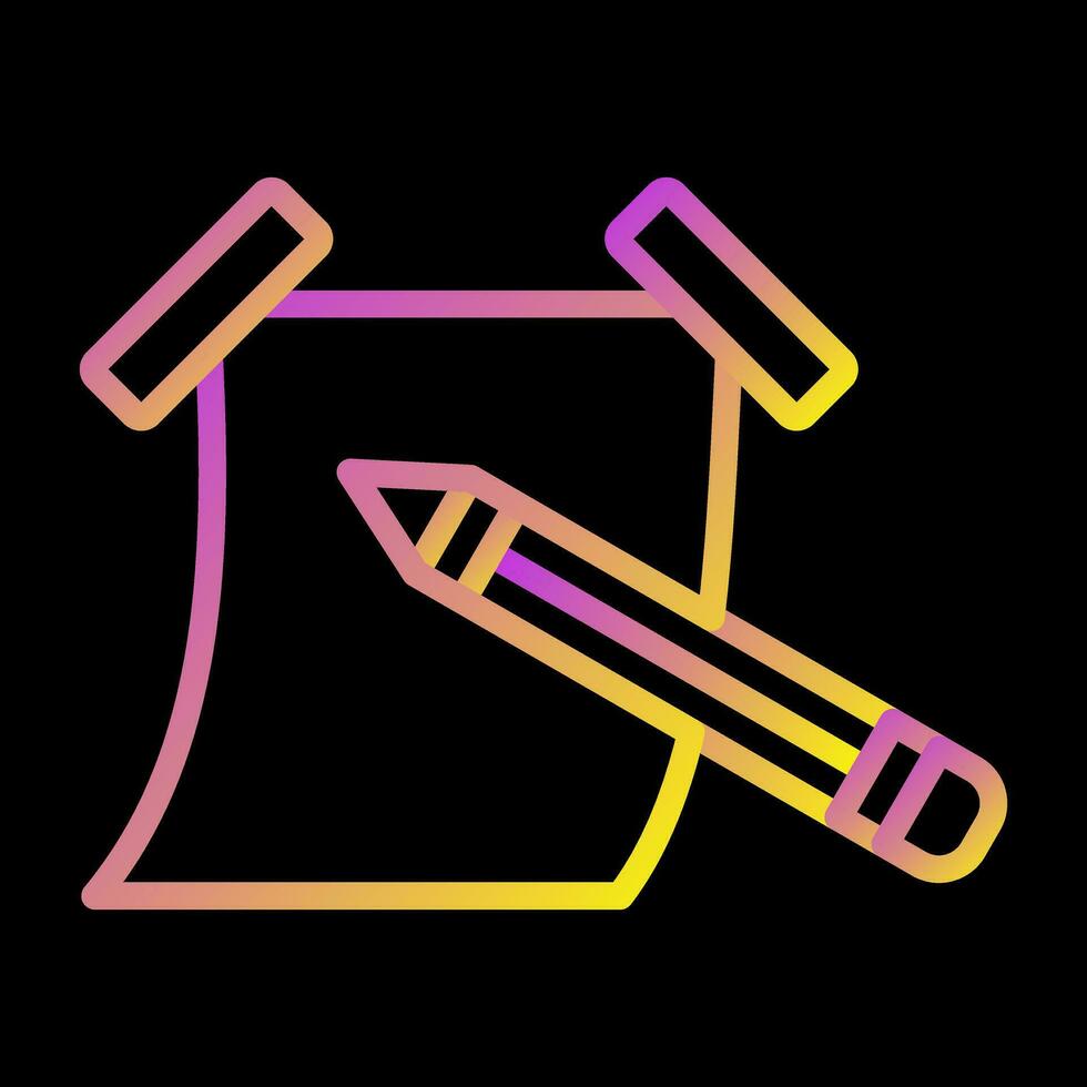 Sticky note with pencil Vector Icon