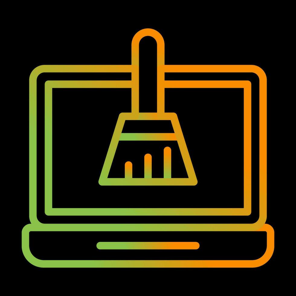 Disk Cleanup Vector Icon