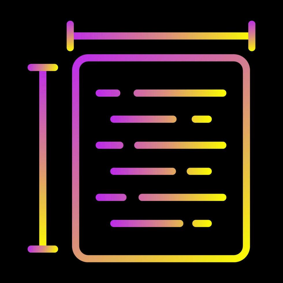 Document Size Vector Icon