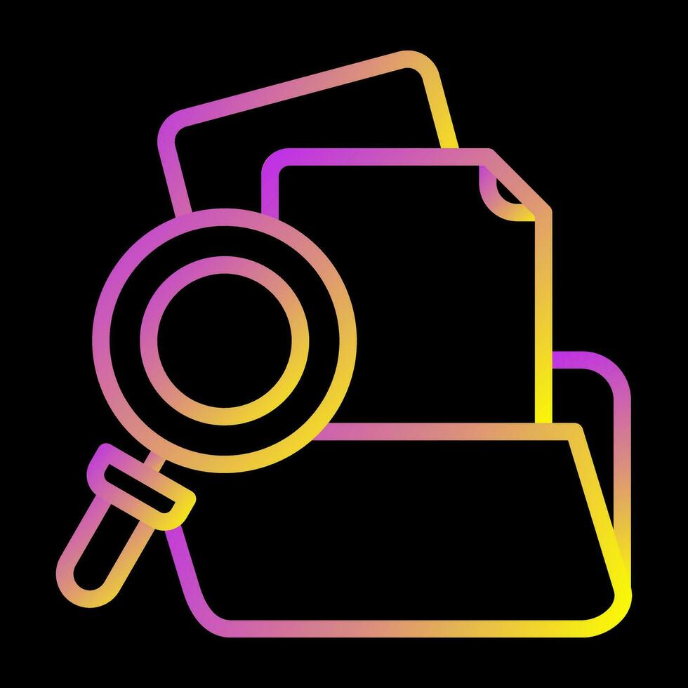 Folder with magnifying glass Vector Icon