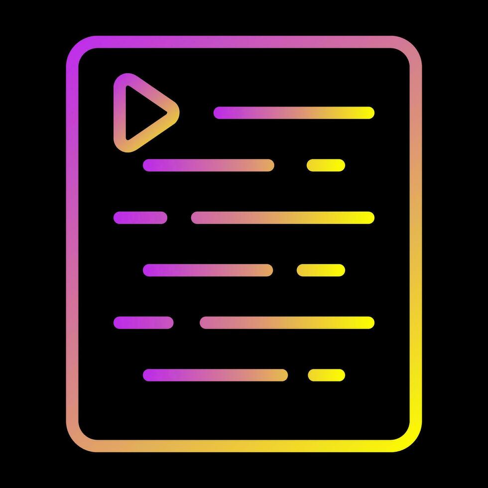 Document Indent Vector Icon