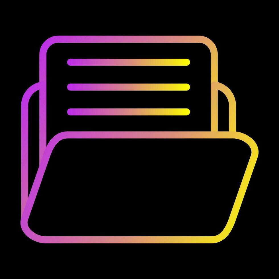Document with folder Vector Icon