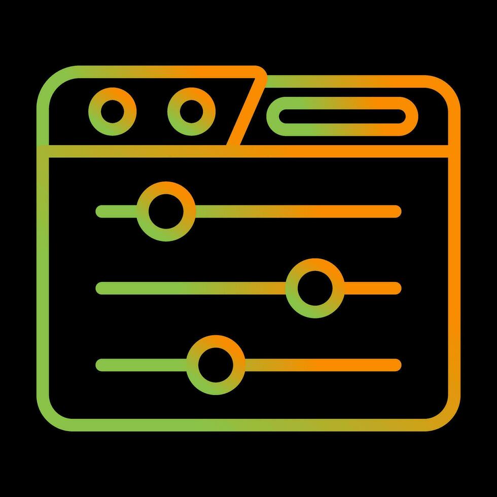 Control Panel Vector Icon