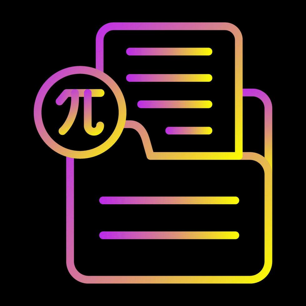 Document Insert Formula Vector Icon