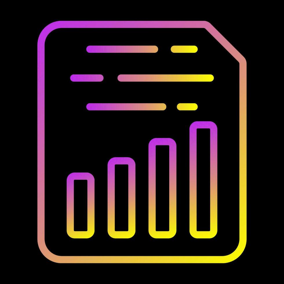Document Insert Chart Vector Icon