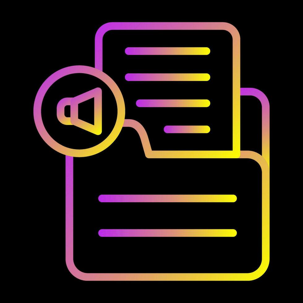 Document Insert Audio Vector Icon