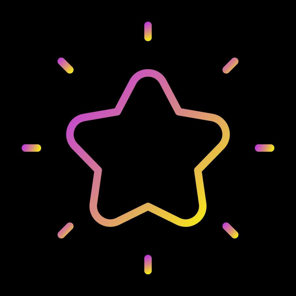 Shining Star Vector Icon