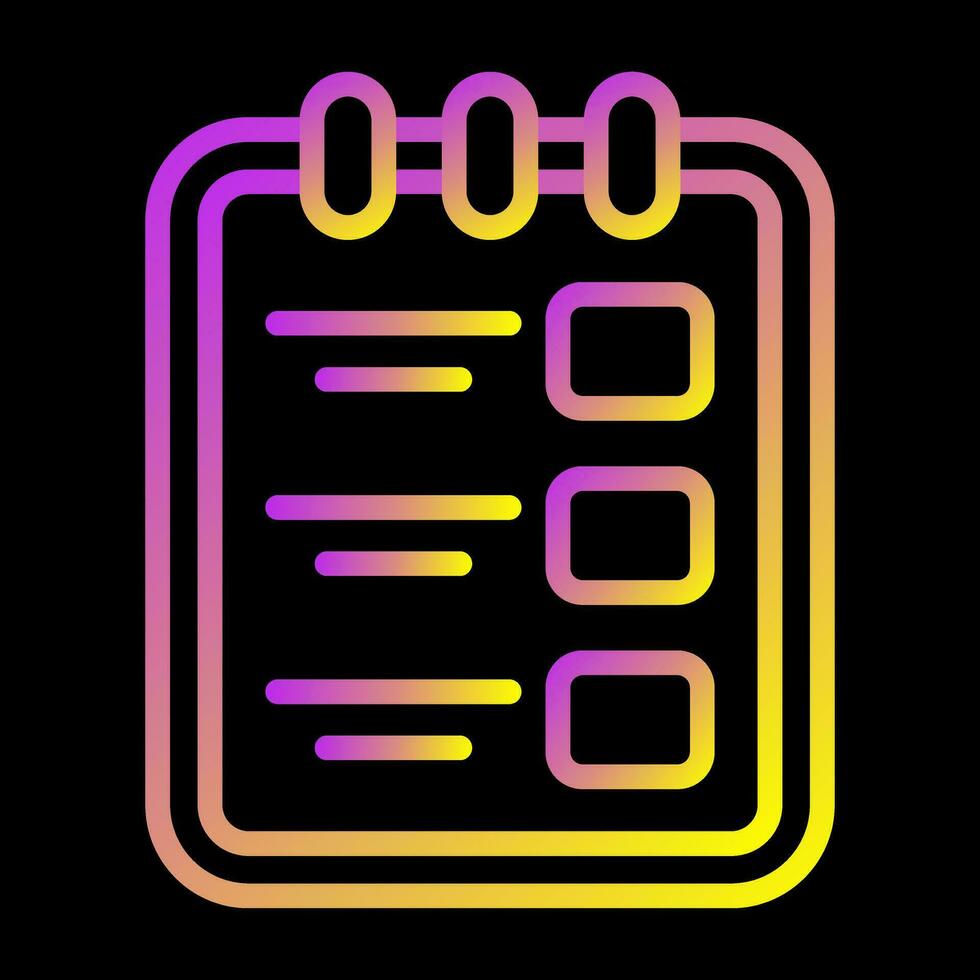 Task list with clipboard Vector Icon