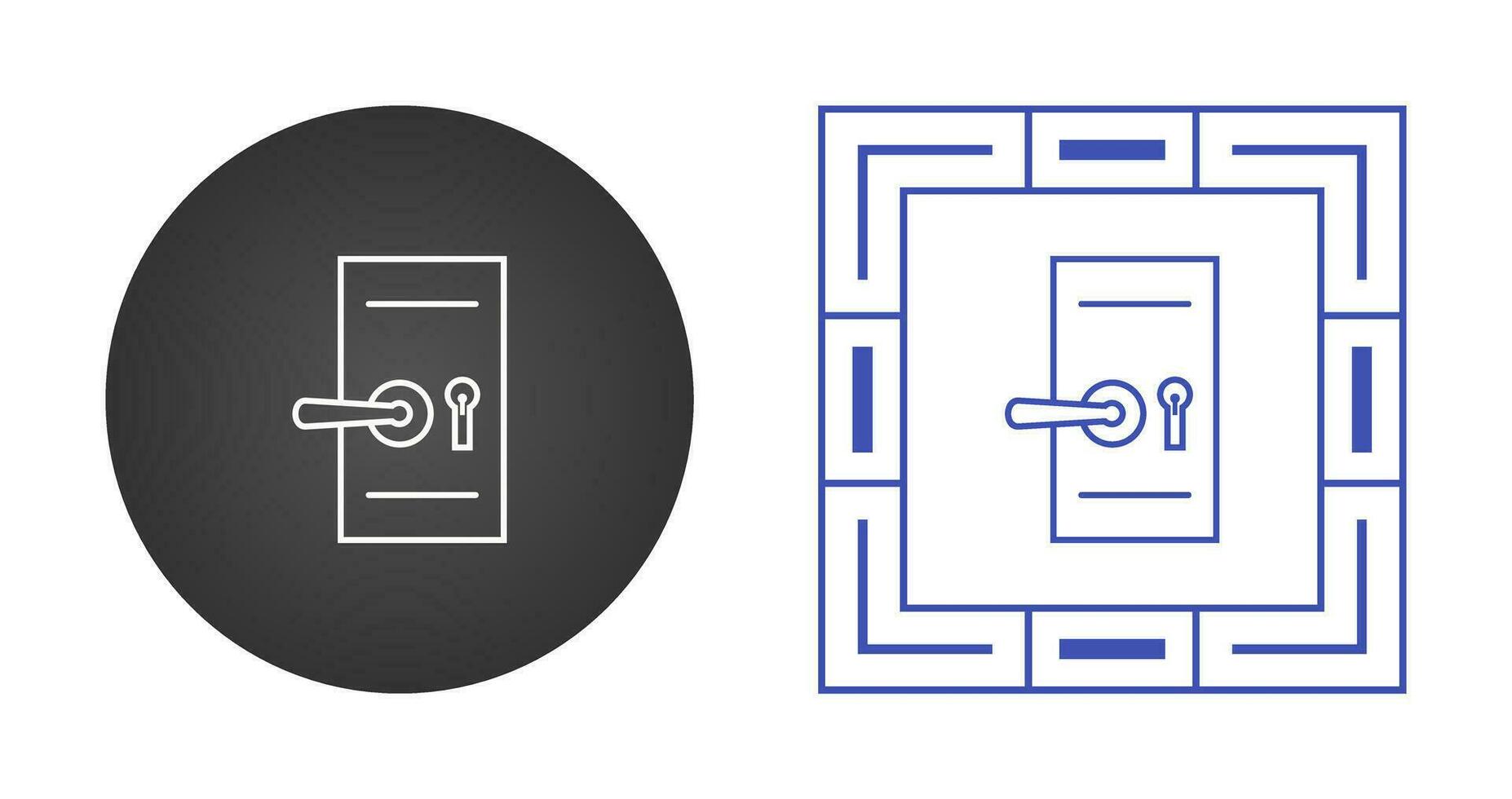 Door Security Lock Vector Icon