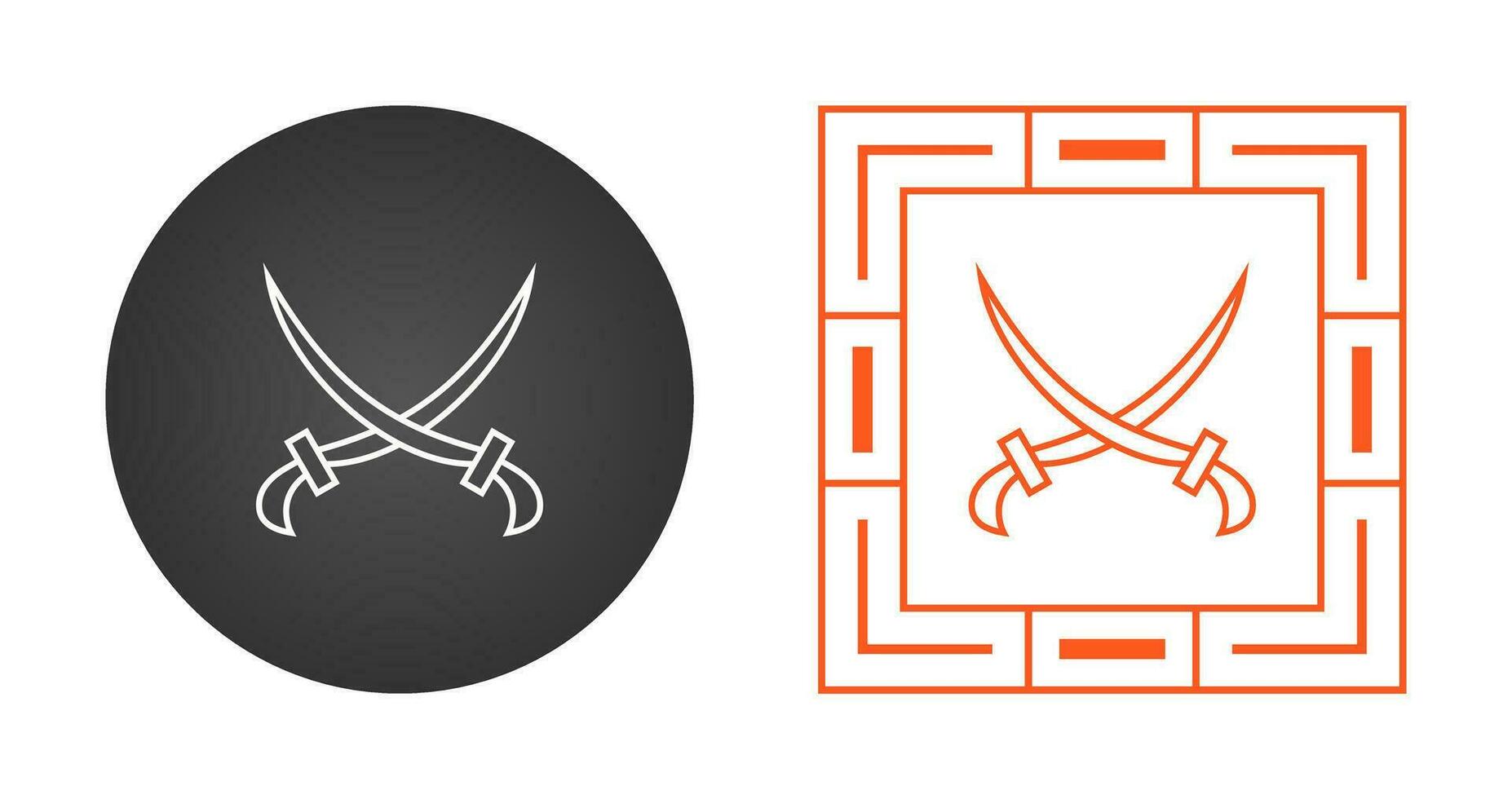 Two Swords Vector Icon