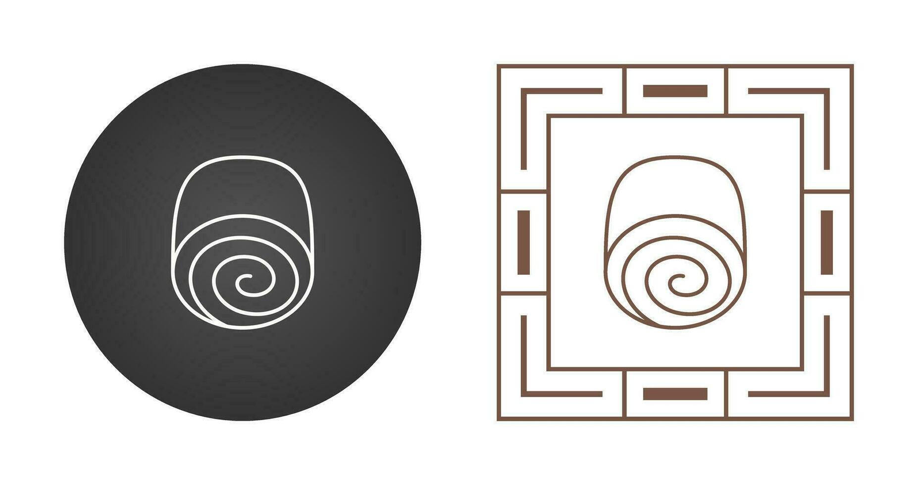 Swiss roll Vector Icon