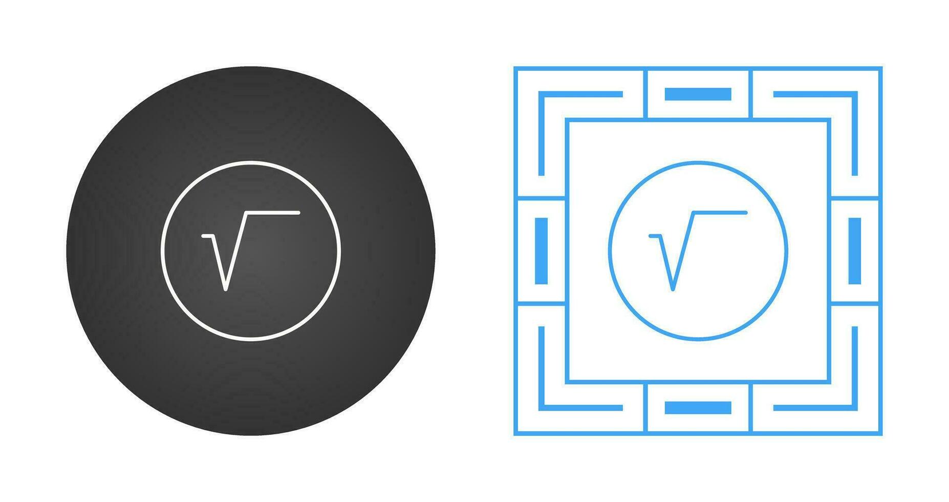 Square Root Symbol Vector Icon