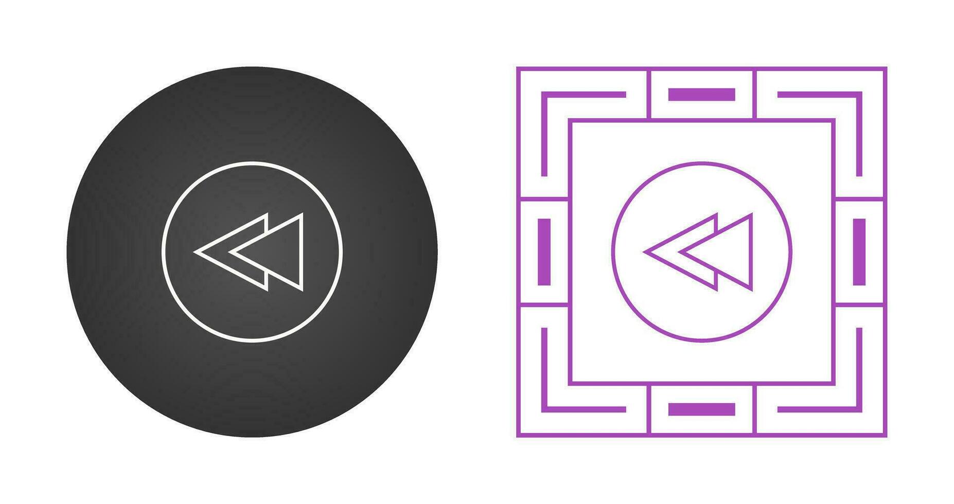 Previous Track Vector Icon