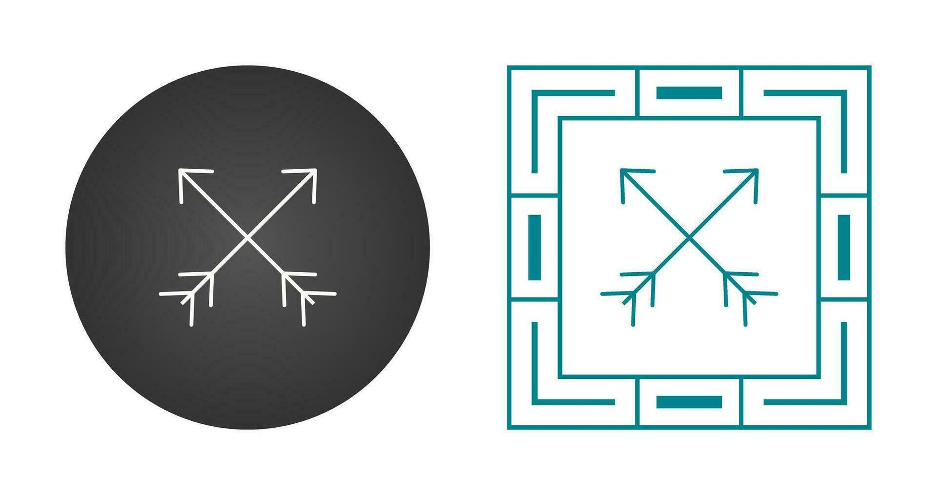 Two Arrows Vector Icon