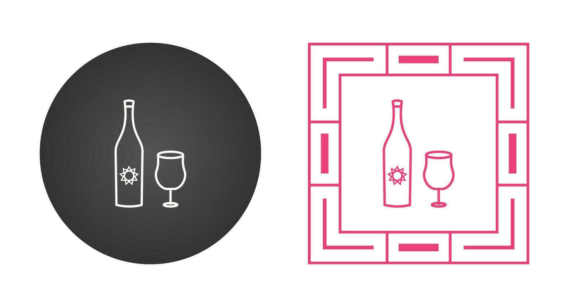 Goblet and Wine Vector Icon