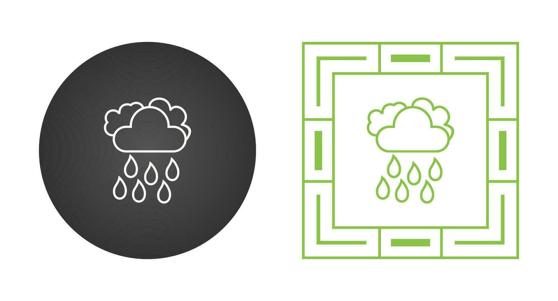 Light Rain Vector Icon