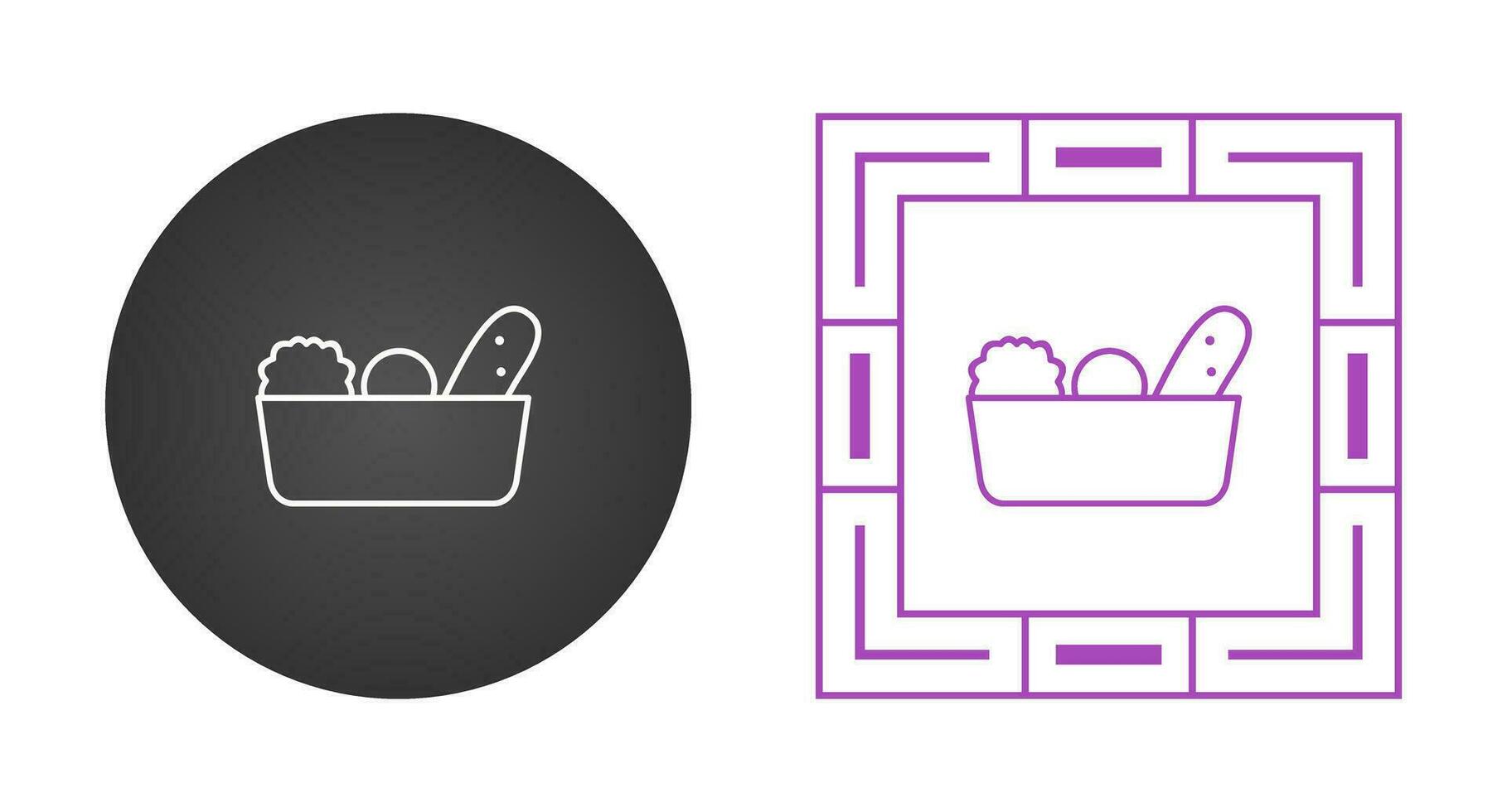 Vegetable Basket Vector Icon
