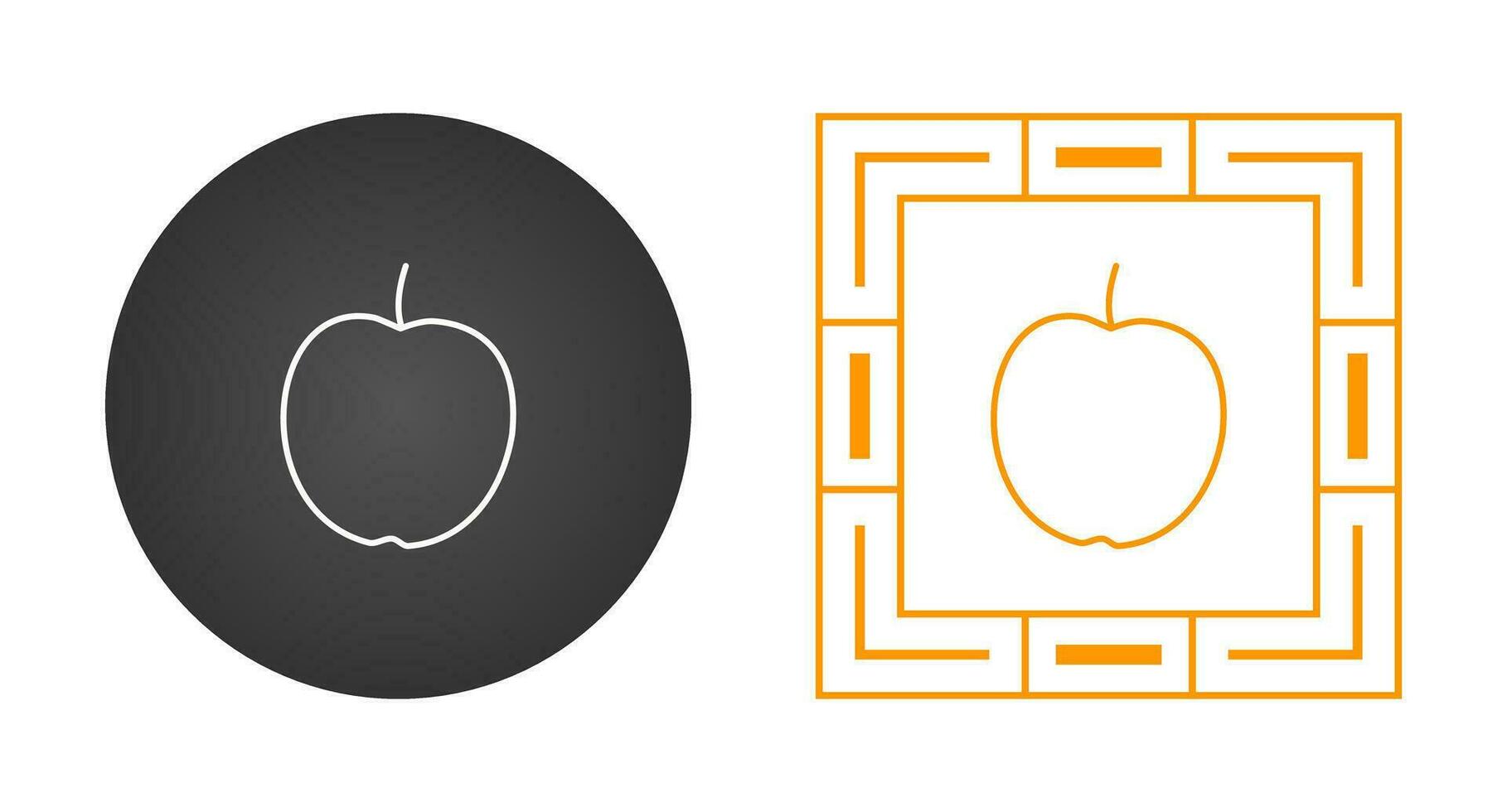 icono de vector de manzana