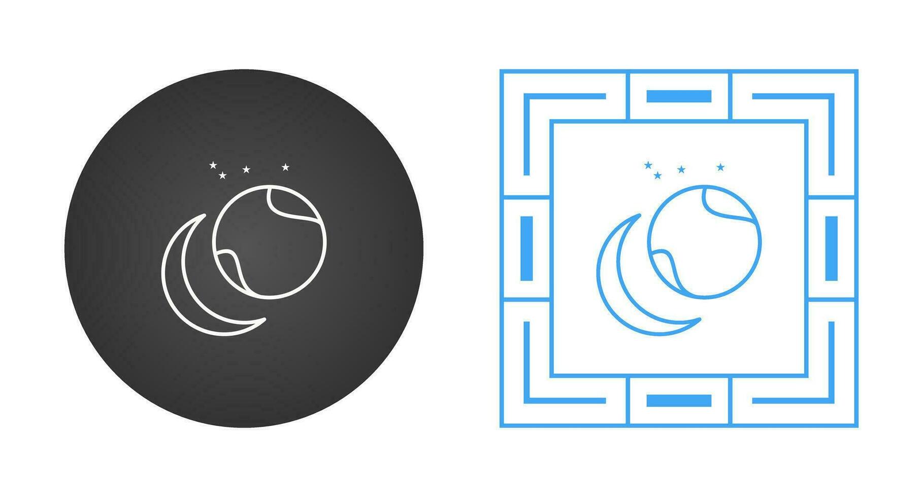 Star Orbitting Earth Vector Icon