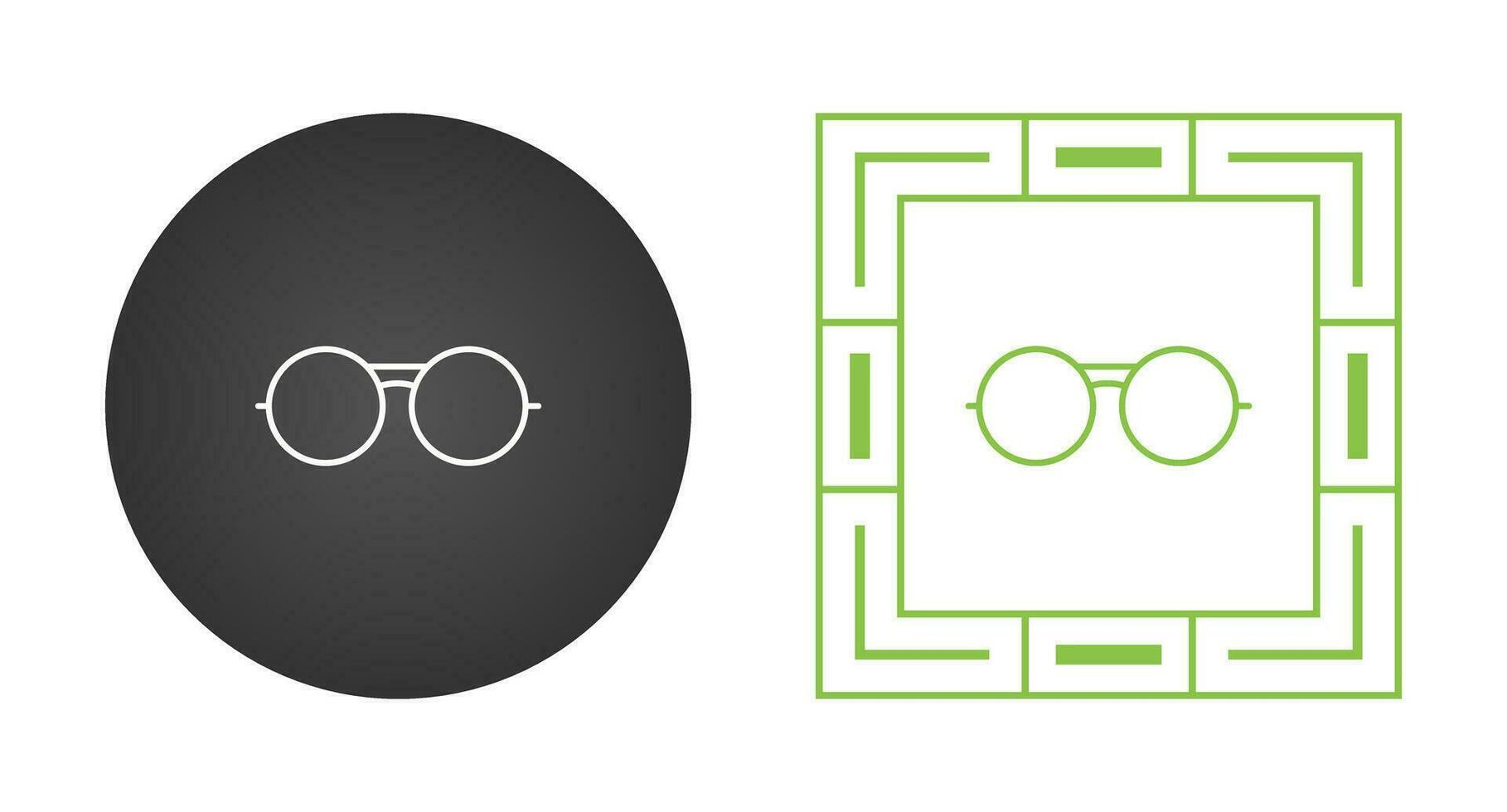 Vintage Glasses Vector Icon