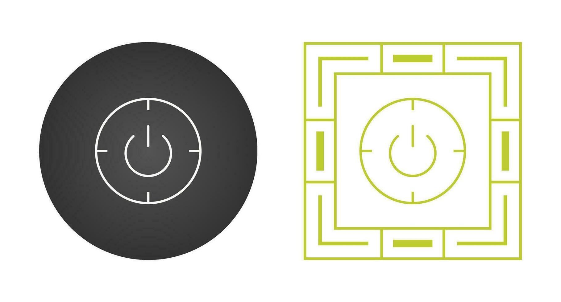 Scheduled power on and off Vector Icon