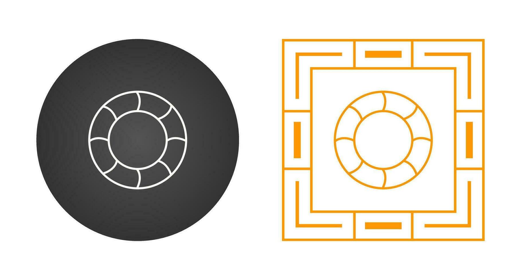 Swimming Tire Vector Icon