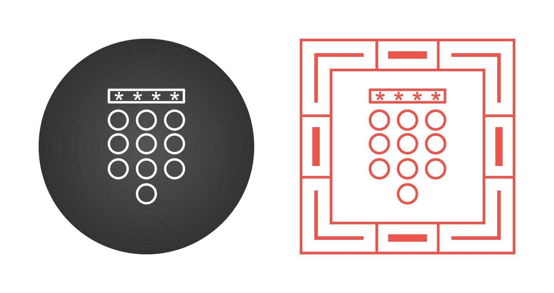 Passcode Lock Vector Icon
