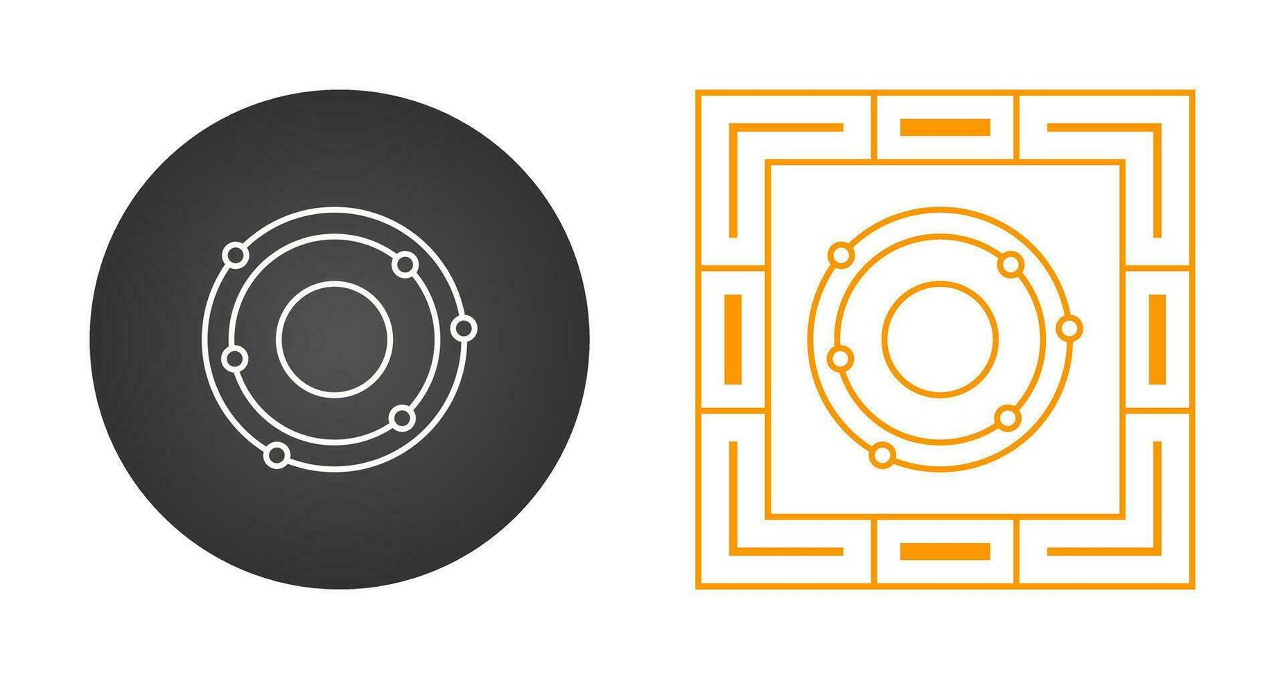 Atomic Structure Vector Icon
