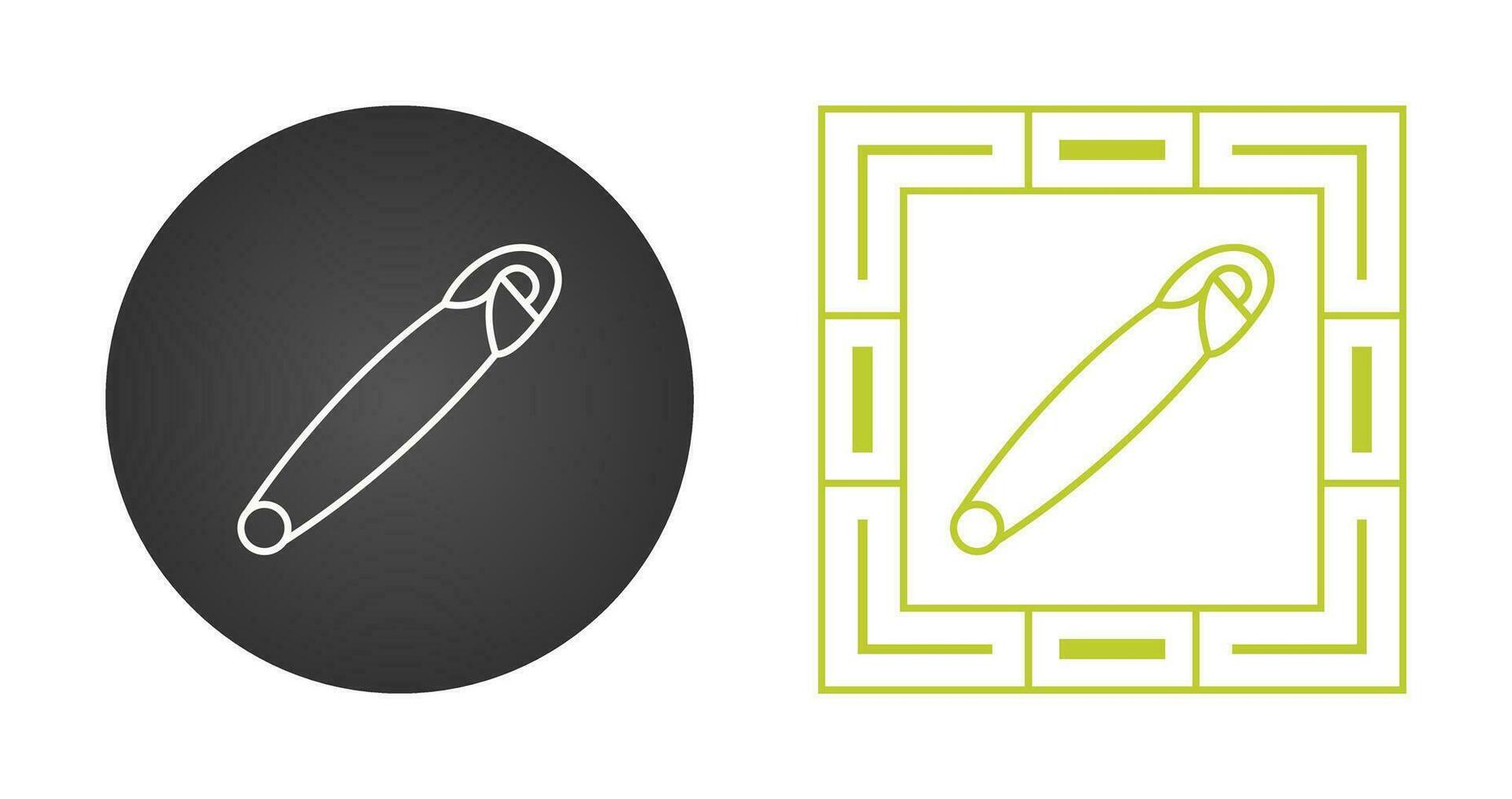 Safety Pin Vector Icon