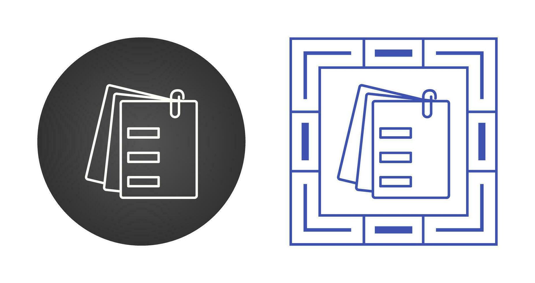 Attached Documents Vector Icon